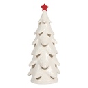 Décoration Arbre de Noël avec LED Blanc Rouge Ø 11x25 cm