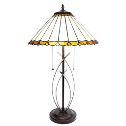 [5LL-6282] Tafellamp Tiffany Ø 41x69 cm E27/max 2x60W