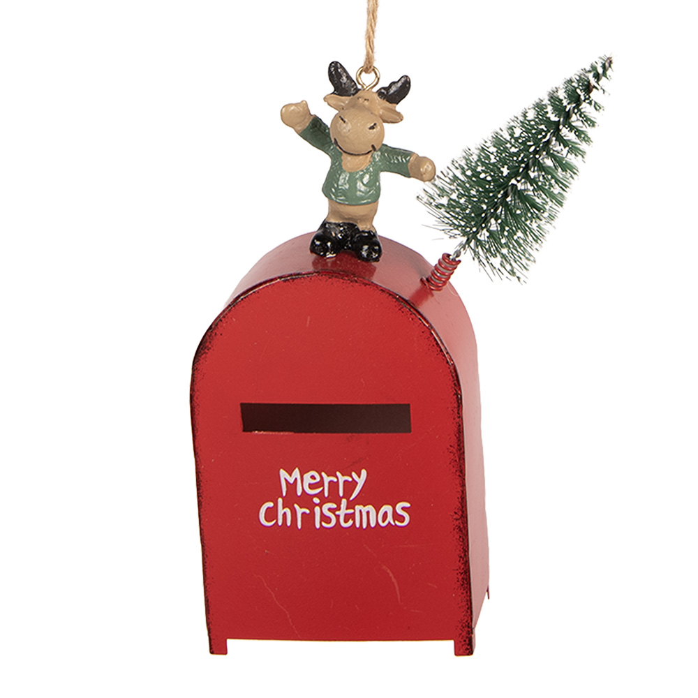 Decoratie hanger brievenbus 6x3x14 cm