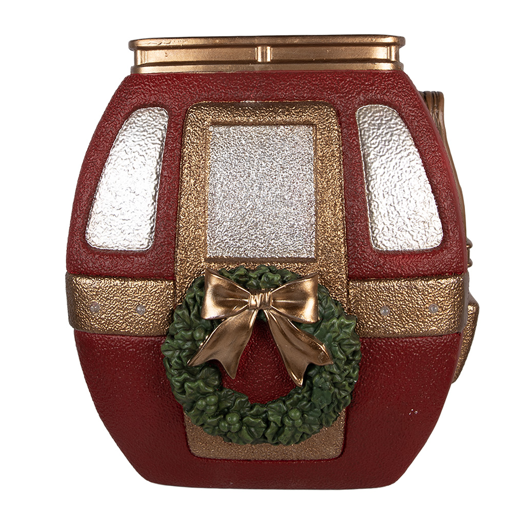 Decoratie skilift met LED 47x48x51 cm