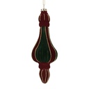 Boule de Noël Rouge Vert Ø 6x17 cm