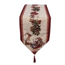 Runner da Tavola Beige Rosso 33x180 cm