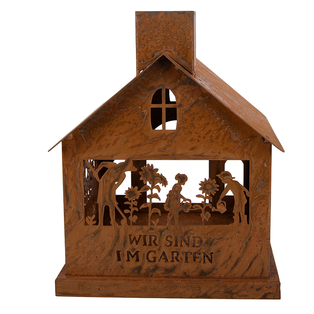 Decoratie huis 17x17x22 cm