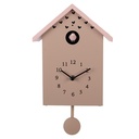 Wanduhr Rosa 20x10x26 cm / 3xAA