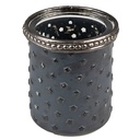Glass Tea Light Houder Grey Ø 6x7 cm