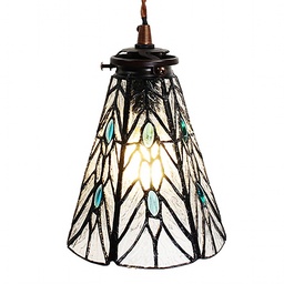 [5LL-6197] Hanglamp Tiffany Ø 15x115 cm E14/max 1x40W