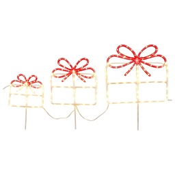 [6LMB0013] Wandlamp Cadeau 15x3x24/20x3x40/25x3x46 cm