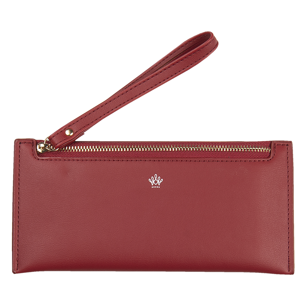 Portemonnee 21x10 cm rood