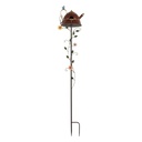 Gartenstecker Vogel Rot 27x24x147 cm