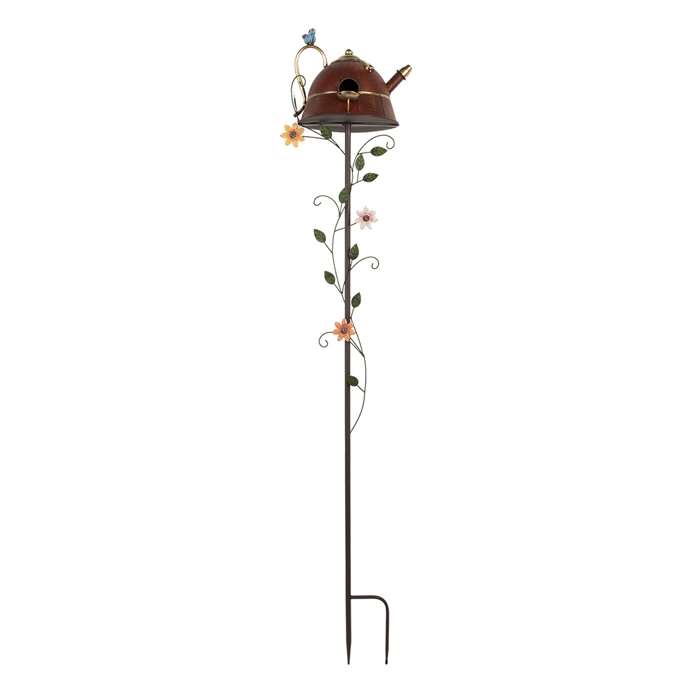 Gartenstecker Vogel Rot 27x24x147 cm