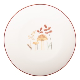 [LFJDP] Assiette pour le Petit Déjeuner Beige Marron Ø 20x2 cm