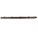Wandgarderobe 4 haken Braun 170x8x12 cm