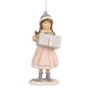 Décoration pendentif Enfant Rose 5x5x11 cm