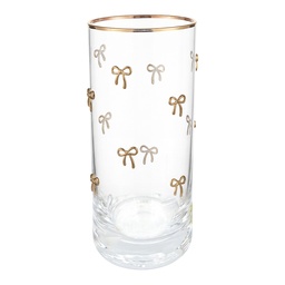 [6GL5518] Bicchiere Acqua Trasparente Giallo Ø 6x15 cm / 350 ml