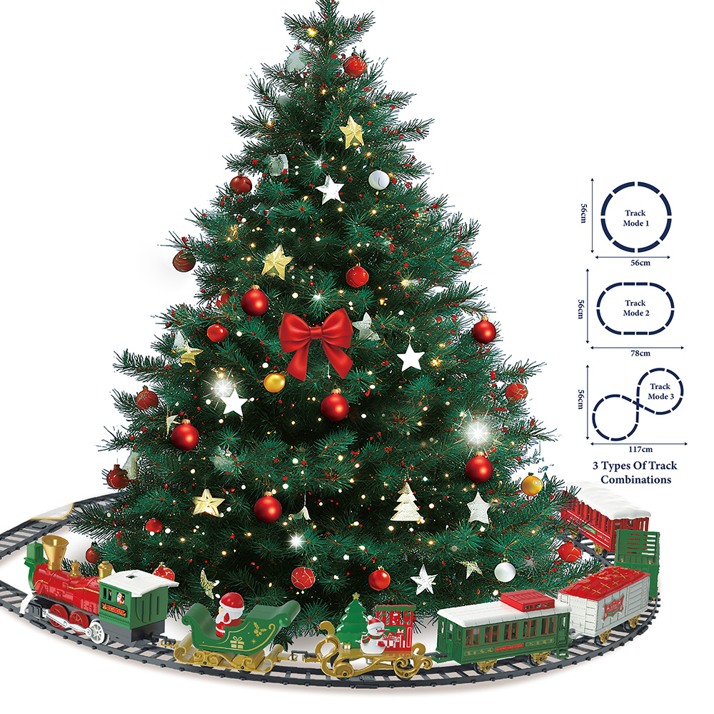 Decoratie Kerst trein 117x56x5 cm