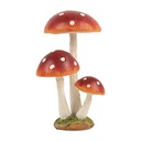 Decorazione Funghi Rosso Bianco 3x3x7 cm