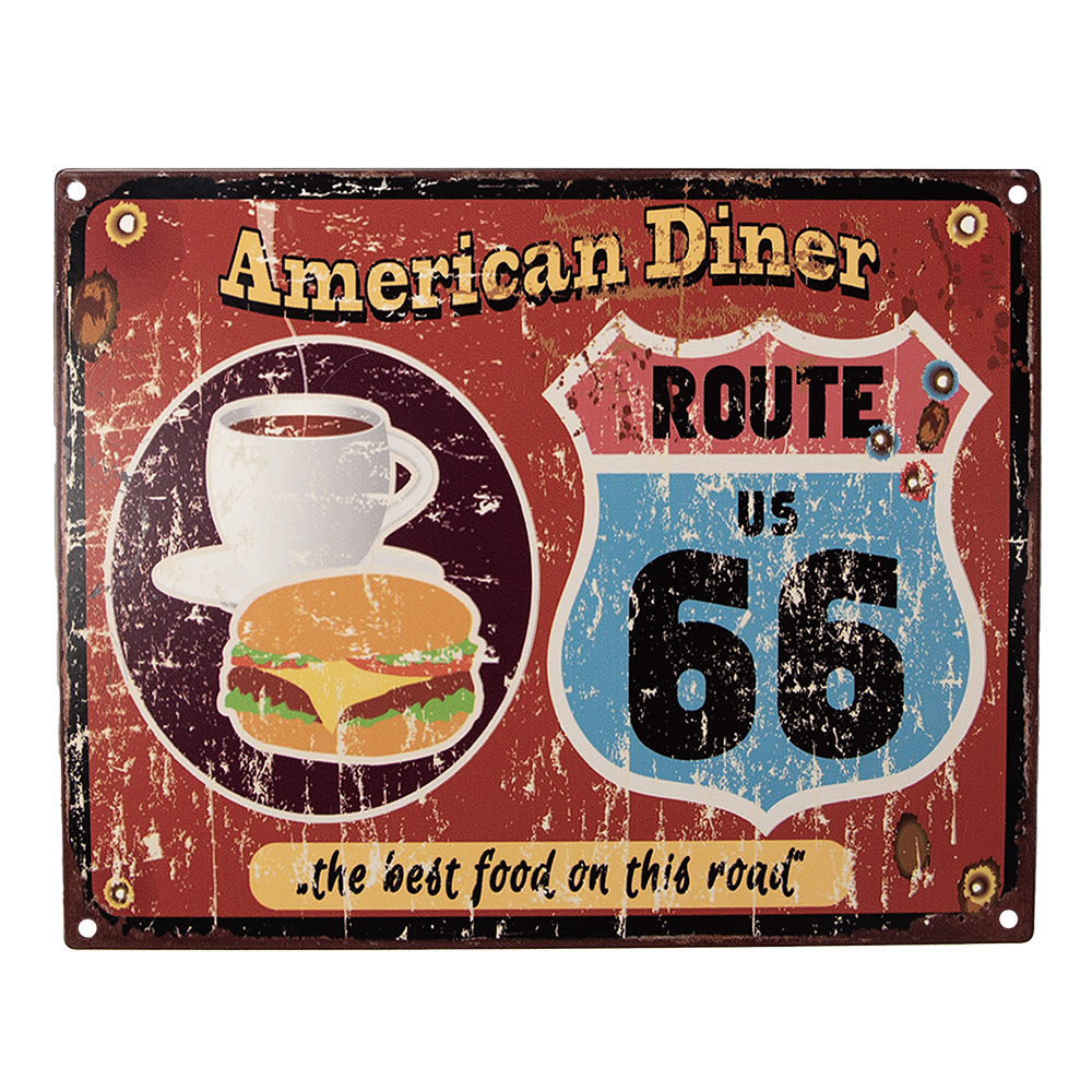 Textschild Rot 25x1x20 cm