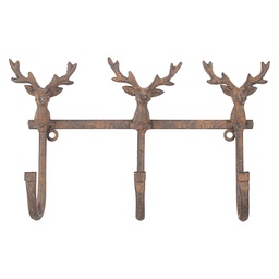 [6Y5948] Wandgarderobe Braun 27x5x15 cm