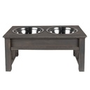 Gamelle animal 40x22x18 cm / 2x500 ml