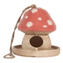 Birdhouse Beige Pink Ø 13x13 cm