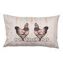 Housse de coussin Beige Marron 30x50 cm