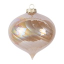 Weihnachtskugel Beige Ø 10x10 cm
