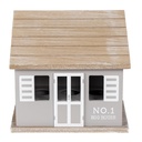 Egg Cabinet House Grey Brown 20x14x18 cm