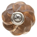 Pomello per Porta Marrone Ø 4x4 cm / S3 cm