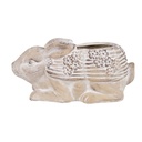 Pot de fleurs d'intérieur Lapin Beige Marron 30x17x13 cm