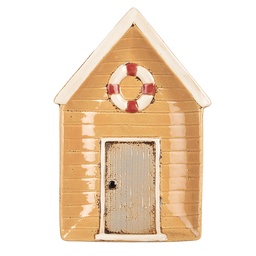 [6CE1867] Piatto da cena Giallo Beige 25x17x3 cm