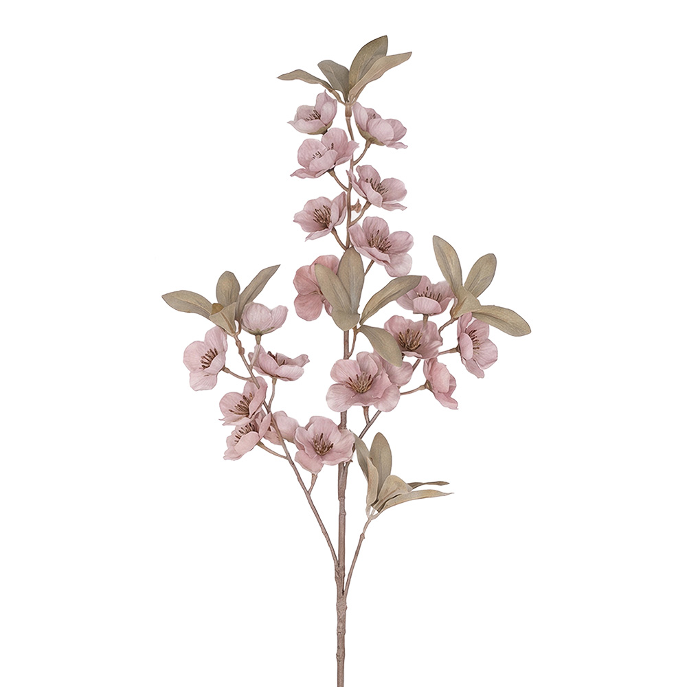 Decoratie tak met bloemen 90 cm