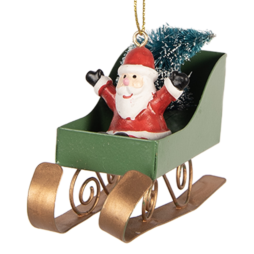 Decoratie hanger slee 10x3x8 cm