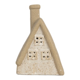 [6CE2174M] Décoration Maison avec LED Beige 15x10x21 cm