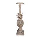 Candle Holder Beige Brown 13x13x50 cm