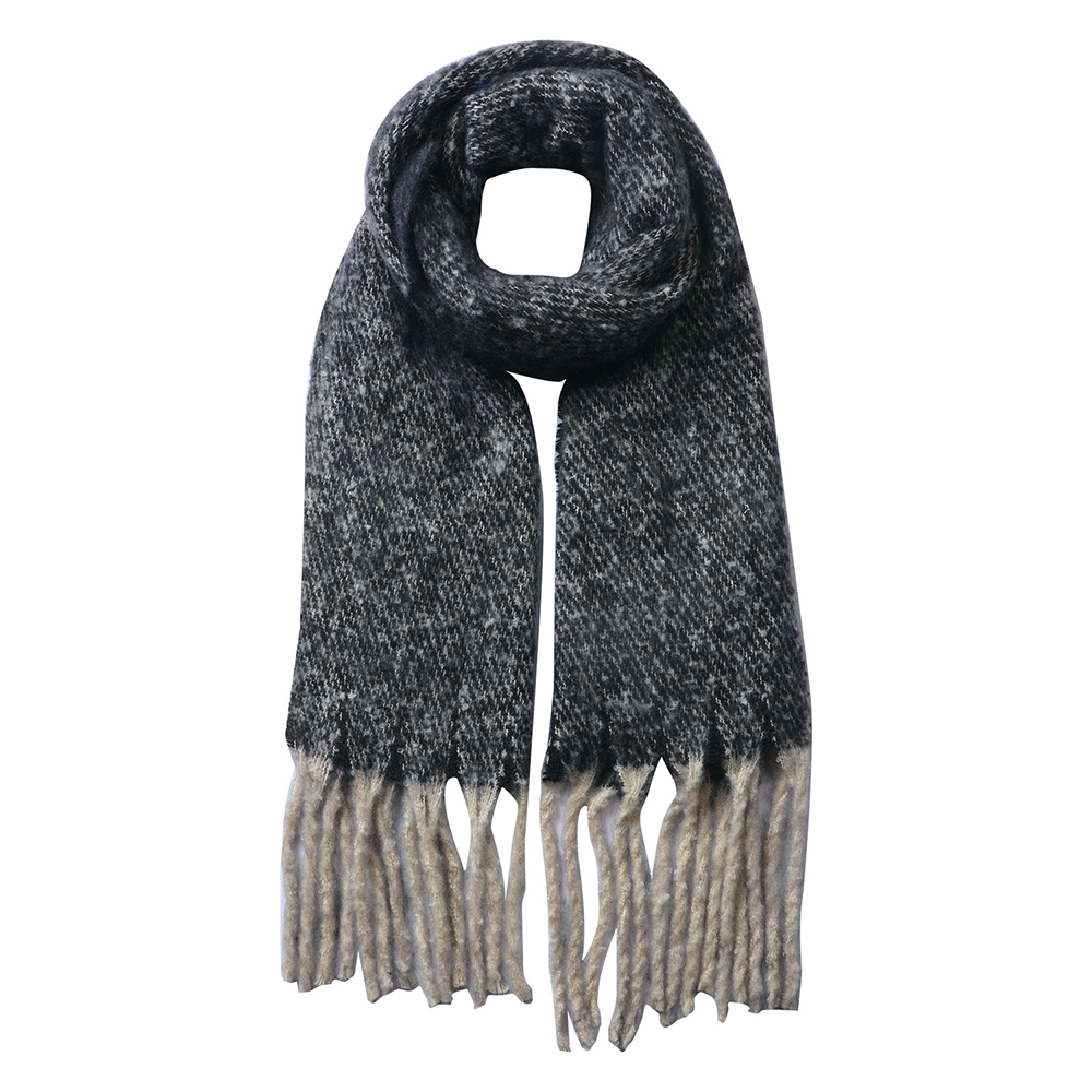 Foulard Donna Invernali Nero 50x180 cm