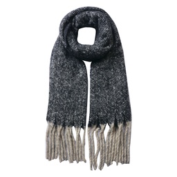 [MLSC0338Z] Châle d'hiver pour femmes Noir 50x180 cm