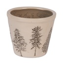 Pot de fleurs d'intérieur Beige Vert Ø 12x11 cm