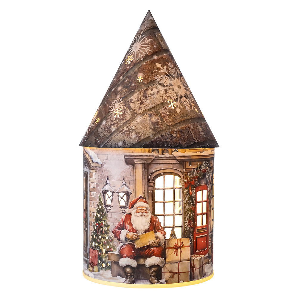 Decorazione Casa con LED Marrone Rosso Ø 11x21 cm / 3xAA