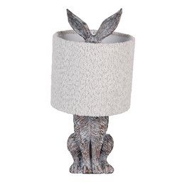 [6LMC0111G] Lampe de table Marron Gris Ø 20x43 cm E27/max 1x60W