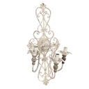 Lampe murale Blanc 40x29x70 cm E14/max 3x60W