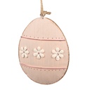 Decoration pendant egg Pink 10x2x8 cm