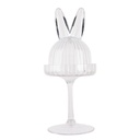 Cloche en Verre Lapin Transparent Ø 12x29 cm