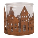 Waxinelichthouder huisjes Ø 11x10 cm