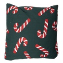 Coussin rempli Vert Rouge Blanc 45x45x4 cm