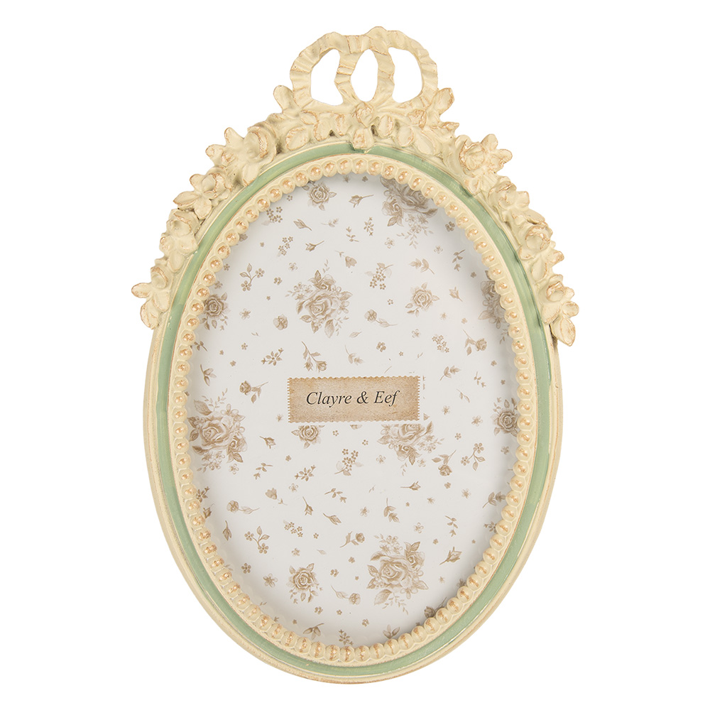 Cornice Foto Beige Verde 16x3x23 cm / 13x18 cm