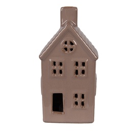 [6CE2118] Décoration maison avec LED Marron 8x6x15 cm