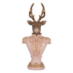 [6PR5370] Decoratie buste hert 16x14x36 cm