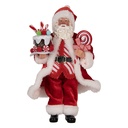 Weihnachtsdeko Weihnachtsmann Rot 16x8x28 cm