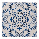 Trivet White Blue 15x15x1 cm