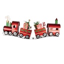 Decoration Train Red 133x24x52 cm